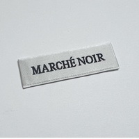 Livraison rapide Étiquettes en satin tissées personnalisées - Découpe au laser Écologiques de haute qualité Lavables Étiquettes de marque Sacs de vêtements Chaussures Rapide