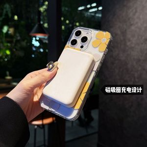 Funda Magnética para iPhone 17 Pro Max con Pedrería Floral, para iPhone 16 Pro, Funda Transparente Antigolpes para 14/15 - Product Image 4