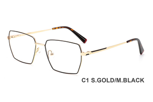 H8336A Montures <span class=keywords><strong>de</strong></span> <span class=keywords><strong>lunettes</strong></span> optiques en <span class=keywords><strong>fil</strong></span> métallique en gros pour hommes - Product Image 2