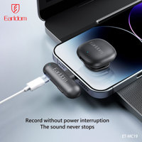 Microphone Lavalier sans Fil Professionnel Mini Earldom pour iPhone Android, Diffusion en Direct, Enregistrement de Jeux, Interview, Vlog