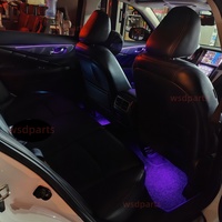 Pour INFINITI Q50 Q50L 2015-2022, lampe d'ambiance LED, éclairage intérieur automobile, bande décorative argentée
