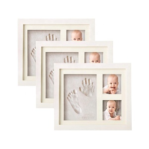Timbre d'encre argile mémorial <span class=keywords><strong>cadre</strong></span> Photo en bois bébé main et pied impression argile Kit souvenir <span class=keywords><strong>cadre</strong></span> photo - Product Image 1