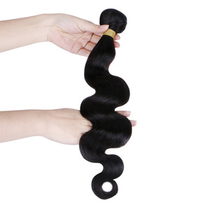 Peluca de Cabello Humano Remy Ondulado Trenzado de 26 Pulgadas, Peruano, a Granel, Doble Trama a Máquina, Negro Natural Suave, Puede Permanecer Rizado, <span class=keywords><strong>para</strong></span> Mujer - Product Image 4