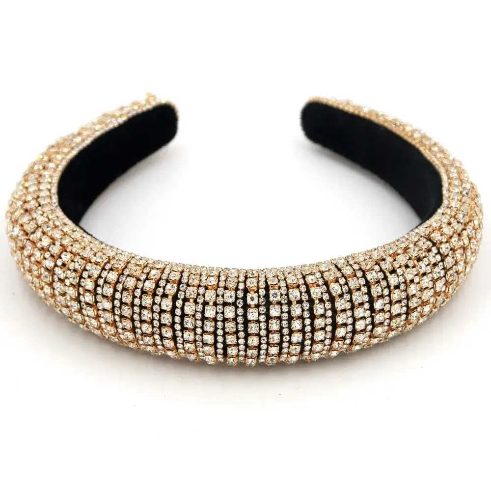 Bling Full Diamond Rhinestone Headband For Women 2021 Luxury Hairband Women Accessories