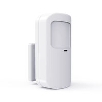 Système d'alarme de sécurité domestique sans fil 433 MHz avec capteur de mouvement PIR, antenne intégrée, plastique, portée de détection 10-20 m pour maison intelligente