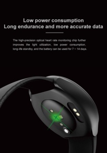 Montre connectée sportive XW100 la plus vendue, tracker d'activité portable, surveillance de la fréquence cardiaque, de l'oxygène sanguin et de la pression artérielle - Product Image 2
