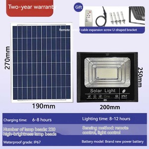 Ventes directes d'usine nouvelle lampe solaire éclairage extérieur lampe de jardin projecteur solaire nouveau lampadaire rural - Product Image 5