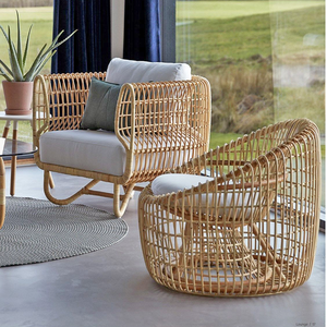 <span class=keywords><strong>เก้าอี้</strong></span>หวายสานด้วยมือสำหรับบ้านและโรงแรมโต๊ะรับประทานอาหารเฟอร์นิเจอร์ลานหวายทนทาน - Product Image 6