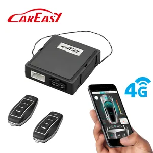 Auto rearming 4G GPS/GSM/GPRS two-way car alarm system with remote engine start by aftermarket Remote Control and Smartphone APP