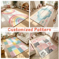 Großhandel Maschinengefertigter Moderner Weicher Rutschfester Polyester Hochflor-Teppich Haustierfreundlich Wendbar Kinderzimmer-Teppich Hersteller