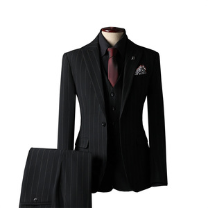 <span class=keywords><strong>Traje</strong></span> <span class=keywords><strong>de</strong></span> <span class=keywords><strong>Hombre</strong></span> <span class=keywords><strong>de</strong></span> Lujo Estilo Británico con Diseño Personalizado, <span class=keywords><strong>Traje</strong></span> <span class=keywords><strong>de</strong></span> Un Botón a Rayas, <span class=keywords><strong>Traje</strong></span> <span class=keywords><strong>de</strong></span> Color Sólido para <span class=keywords><strong>Boda</strong></span> - Product Image 1
