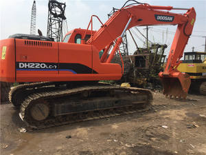 Excavatrice d'occasion de 15 tonnes Doosan DH220LC-7 DX60-9C DH300LC-7 Bonnes performances de travail Excavatrice sur chenilles d'occasion pas chère Doosan - Product Image 2