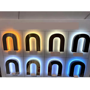 Enseigne lumineuse 3D personnalisée avec lettres 3D, éclairage LED multicolore, en acier inoxydable et acrylique, étanche, avec transformateur, pour usage extérieur - Product Image 6