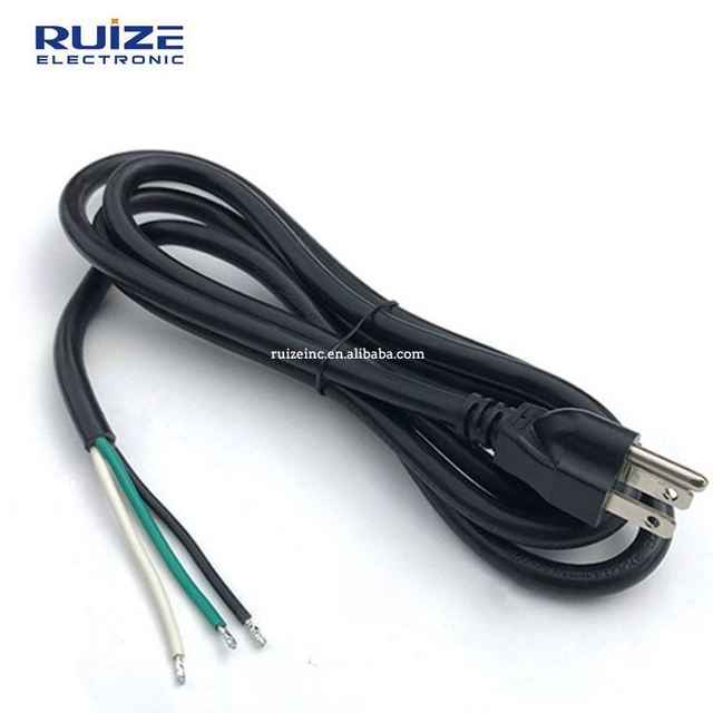 3 Prong 220V 18Awg Cable With C13 3Pin Connector Svt Sjt 16Awg Black American Nema 515P Power Cord