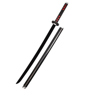 Couteau de dessin animé japonais tueur de démons, fourreau en plastique, épée en mousse d'anime 1:1, jouet en PU gris - Product Image 4