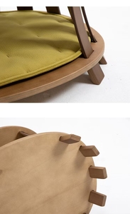 Canapé moderne pour animaux de compagnie en bois de chêne massif, maison pour chats et chiens, petits animaux - Product Image 4