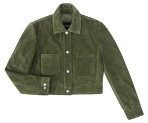 Custom 100% Genuine Olive Cow <b>Suede</b> Leather Women’s <b>Jacket</b> Custom Branding YKK Hardware Private Label OEM/ODM Bulk Wholesale - Product Image 1