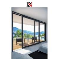 Véranda contemporaine moderne en aluminium thermique, résistante aux ouragans, pour villa, patio, grand balcon extérieur en verre