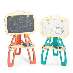 2025 Kinderen Nieuwe Educatieve Dubbelzijdige Kleur Tekentafel Speelgoed 2 In 1 Uitwisbaar Cartoon Opvouwbaar Schrijfbord - Product Image 1