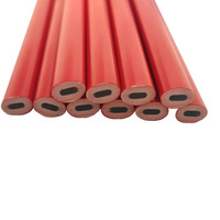 Crayon à mine de graphite épais en plastique, noir, pour marquage standard, professionnel pour les menuisiers, construction, ovale, marqueur d'architecte, charpentier
