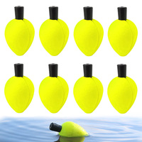 Flotteurs de pêche à la ligne en PVC à fente, indicateurs de touche pour la pêche à la mouche, bouées en mousse, accessoires de pêche à la truite