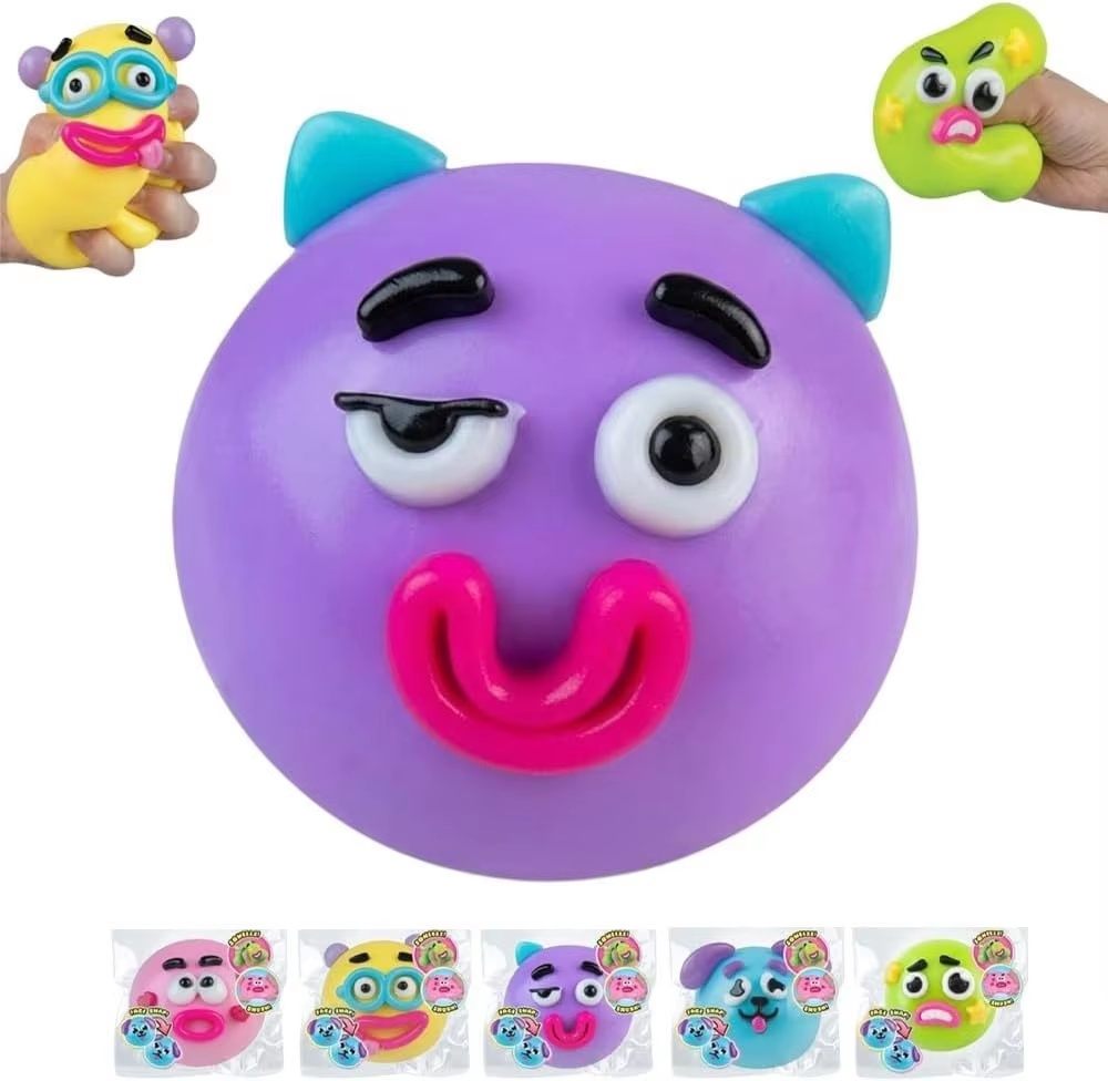 Funny Face Changing Squeeze Dog [Purple]
