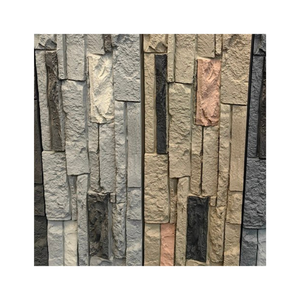 JUSTONE Panel de piedra Faux Pu Rock Stone Panel de pared Paneles de pared de piedra Pu - Product Image 1