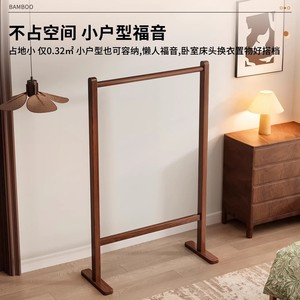 <b>Floor</b>-standing clothes rack for bedroom and home use, space-saving design, perfect for storing clothes by the <b>bed</b> at night. - Product Image 4