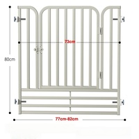 Barrière de sécurité solide et moderne pour animaux de compagnie, sans perçage, réglable de 60 à 100 cm, en fer, pour escaliers et portes, anti-enfants, sans perçage