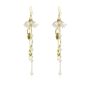 Pendientes <span class=keywords><strong>de</strong></span> orquídea estilo bosque, súper mágicos, <span class=keywords><strong>de</strong></span> inspiración china antigua, con borlas <span class=keywords><strong>de</strong></span> loto rosa, largos, <span class=keywords><strong>de</strong></span> cristal Hanfu - Product Image 5