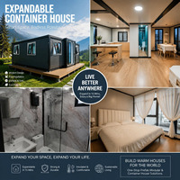 Maison préfabriquée extensible en acier à double paroi de 20 à 40 pieds avec cuisine et chambre pour villa et bureau à domicile