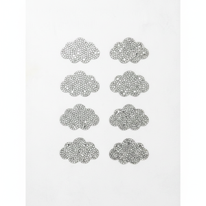 Hojas de fijación de cabello de 8 piezas en Accesorios de belleza Premium de diamantes de imitación - Product Image 2