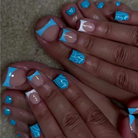 Elegante Juego de Uñas Postizas Acrílicas Hechas a Mano, Estilo Simple, Proveedor OEM ODM