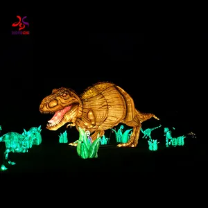 봄 축제 대형 커스터마이징 중국 전통 테마파크 장식 아트 공룡 랜턴 쇼