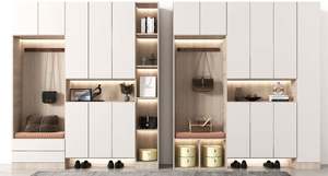 Elegant <b>Shoe</b> Cabinet With Arched Doors and Drawer,Storage Sideboard With Adjustable <b>Shelves</b> <b>for</b> Entryway,Living Room - Product Image 5