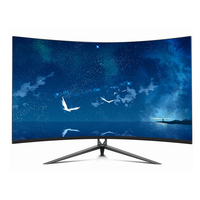 Monitor para videojuegos de 32 pulgadas, pantalla curva LCD para PC, monitores de juegos de escritorio, 1K, 144hz