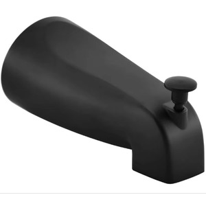 Robinet de lavabo noir chromé brossé nickelé, robinet de baignoire américain, bec de baignoire - Product Image 4