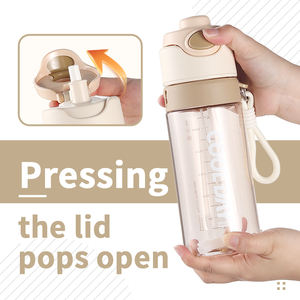 780ml kullanımlık Bpa ücretsiz Tritan içecek plastik açık seyahat spor spor taşınabilir sis sprey su şişesi pipetli bardak - Product Image 5