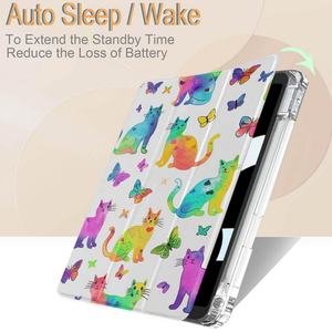 เคสไอแพดอะคริลิคใสแบบกำหนดเองพร้อมที่ใส่ดินสอในตัว สำหรับ iPad Air 2024 ขนาด 13/11 นิ้ว และ 10.2/9.7/8.3 นิ้ว รุ่น Mini 6/7 - Product Image 2