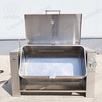 Marmite à braiser inclinable commerciale 80L-320L en acier inoxydable avec roulement, compatible induction, certifiée CE, pour friture et cuisson industrielle