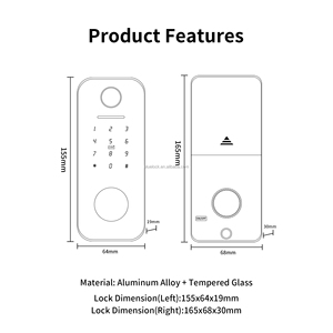 ब्लूलक स्मार्ट मोर्टिज दरवाजा लॉक फिंगरप्रिंट कार्ड कुंजी ऐप अनलॉक विटलॉक ऐप/वाई-फाई सक्षम स्टील/लकड़ी/एल्यूमीनियम के लिए सक्षम - Product Image 4