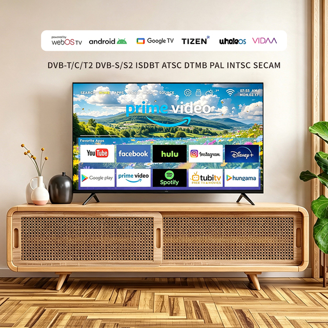 Manufacturer 24 32 43 50 55 65 70 75 85 100 110 Inch Borderless TV 4K UHD Television QLED TV 4K Smart TV Hotel TV