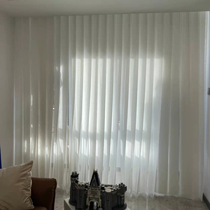 Persiana vertical para ventana <span class=keywords><strong>con</strong></span> listones Cortina de persianas transparentes verticales motorizadas - Product Image 1