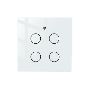 Tuya — interrupteur mural intelligent, 4 boutons, 4 boutons, wi-fi, commande à distance, sans fil, conducteur neutre, MOES, OEM - Product Image 1