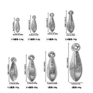 Top Right ac208 ngân hàng sinkers Trọng lượng cá sinkers đạn trọng lượng cho nước mặn ngư cụ - Product Image 6