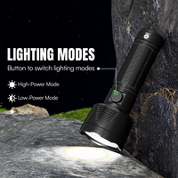 Linterna LED Recargable Tipo C de 86g, 1200mAh, 3W, Ligera y Compacta, con Batería Reemplazable, Luz Estroboscópica de Alta y Baja Potencia