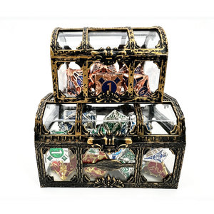 Caja de Dados Portátil Mini de Acrílico para DND, Caja de Dados Transparente de Acrílico con Cierre a Presión, Accesorio para Juegos de Mesa RPG, Viajes y Campamento al Aire Libre - Product Image 1