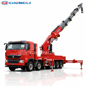 รถบรรทุกติดเครน SINOTRUK HOWO 8x4 14 ตัน รถเครนไฮดรอลิก รถบรรทุกขนส่งสินค้าพร้อมเครนสำหรับงานก่อสร้างและโลจิสติกส์ - Product Image 5