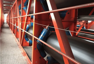 कोयला, बंदरगाह, अनाज और अन्य उद्योगों में पूरी तरह से संलग्न के लिए उच्च शक्ति पाइप कन्वेयर बेल्ट - Product Image 5