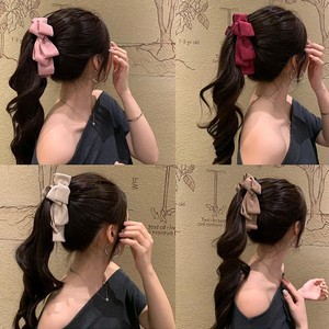 Barrette à cheveux en forme de banane multi-couches de haute qualité coréenne pour l'automne, barrette à cheveux pour femme, barrette à cheveux faite à la main, crème douce, style sœur, vent - Product Image 2